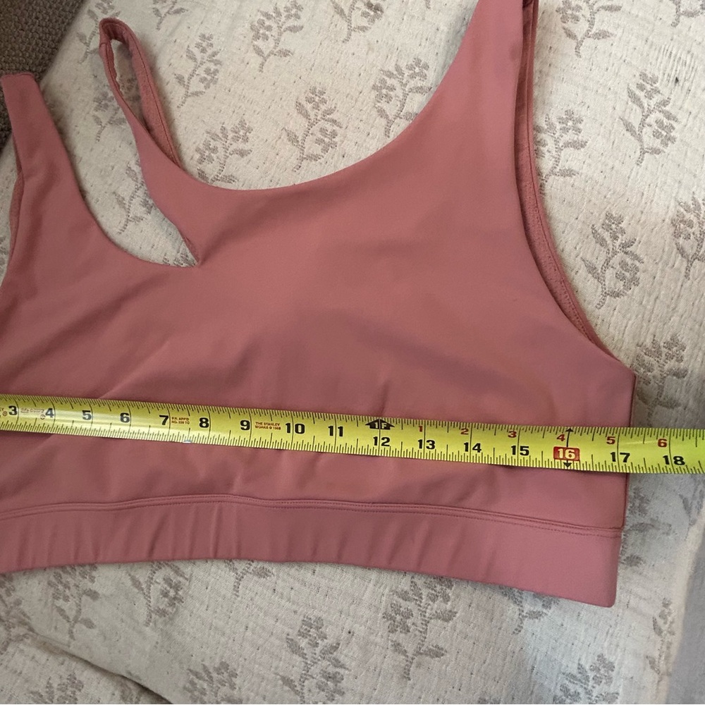 RSQ Pink Mauve Cutout Strap Asymmetrical Tank Sports Bra Size XXL - Picture 8 of 9